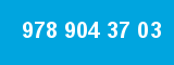 978 904 37 03 978 904 37 03